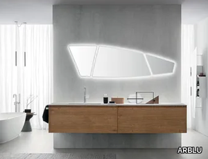 LINEÒ - Wall-mounted vanity unit with drawers _ ARBLU