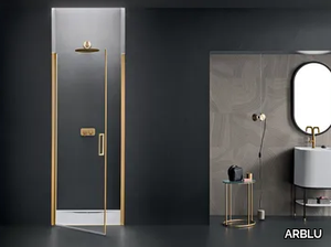 ICARO - Niche glass shower cabin with hinged door _ ARBLU