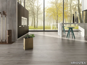 LEGNI HIGH-TECH - ROVERE CENERE - Porcelain stoneware flooring with wood effect _ ARIOSTEA