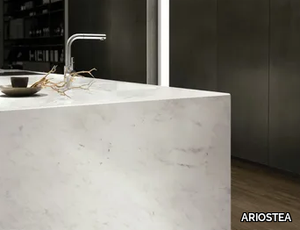 ULTRA MARMI - BIANCO CARRARA - Porcelain stoneware wall/floor tiles with marble effect _ ARIOSTEA