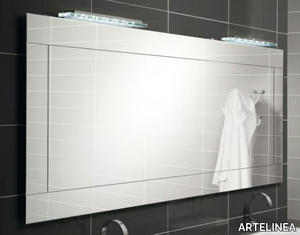 TETRIS - Rectangular wall-mounted mirror with integrated lighting _ ARTELINEA