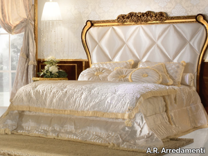 GRAND ROYAL - Double bed with upholstered headboard _ A.R. Arredamenti