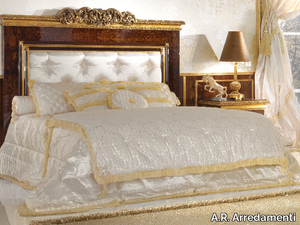 GRAND ROYAL - Solid wood bed with high headboard _ A.R. Arredamenti