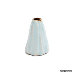 Ash Cloud Conical Vase, Light Blue