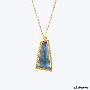 Small Aquamarine 18k One-of-a-Kind Necklace