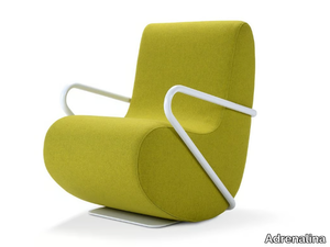 NINA - Fabric easy chair with armrests _ Adrenalina