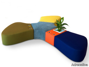 SIR-PENT - Modular fabric bench _ Adrenalina