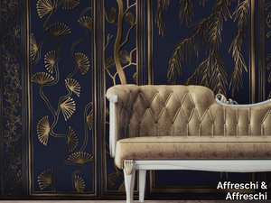 SEASON 1 KW0605 - Ecological Plaster backing wallpaper with floral pattern _ Affreschi & Affreschi
