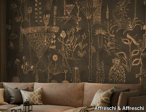 SEASON 1 KW0704 - Ecological Plaster backing wallpaper with floral pattern _ Affreschi & Affreschi