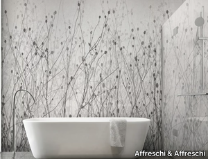 SHADOWS SH 10 - Ecological Plaster backing wallpaper with floral pattern _ Affreschi & Affreschi