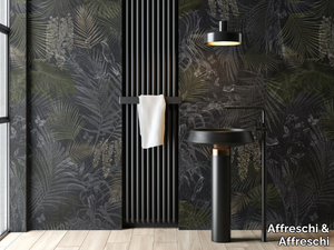 SHADOWS SH 12 - Ecological Plaster backing wallpaper with floral pattern _ Affreschi & Affreschi