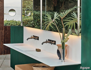 ELL - Corian® washbasin countertop _ Agape