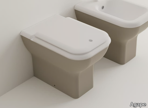 MEMORY - Rimless Floor mounted ceramic toilet _ Agape