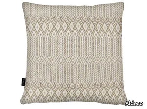 BLISS COMPORTA Natural Linen - Square motif cushion _ Aldeco