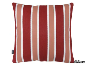 CABANA Pomegranate - Striped square cushion _ Aldeco