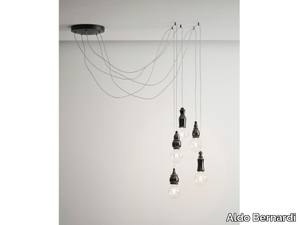 FATE - ROUND MULTIPLE CANOPY - Ceramic pendant lamp _ Aldo Bernardi