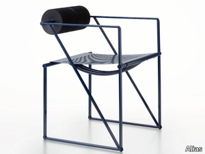 SECONDA - 602 - Perforated metal chair with armrests _ Alias