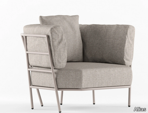 INDOOR ARMCHAIR / 376 - Fabric armchair with armrests _ Alias