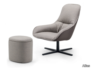 VIOLON SOFT / R01 - Swivel fabric armchair with armrests _ Alias