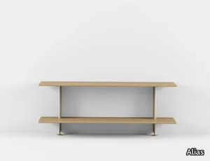 HUB SIDEBOARD 140 / H05 - TV cabinet with shelves in oak veneered multilayer plywood _ Alias