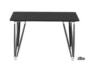 PLETTRO 120X120 / W04_120 - Square multi-layer wood table _ Alias