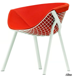 KOBI PAD LARGE - 044 - Steel chair with armrests _ Alias