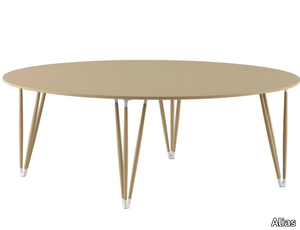 PLETTRO Ø200 / W05_200 - Round multi-layer wood table _ Alias