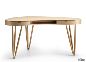 PLETTRO DESK / W01 - Multi-layer wood writing desk with drawers _ Alias