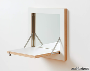 FLÄPPS VANITY MIRROR - WHITE - Wall-mounted bathroom mirror _ ambivalenz