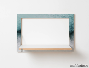 FLÄPPS 60x40x1 - SNOWDREAMER - Folding plywood wall shelf _ ambivalenz