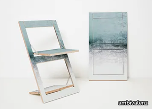 FLÄPPS FOLDING CHAIR - SNOWDREAMER - Folding plywood chair _ ambivalenz