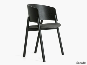 HALLA PLUS - Upholstered solid wood chair _ Anesis