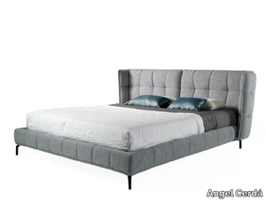 7030 - Upholstered fabric double bed with tufted headboard _ Angel Cerdá