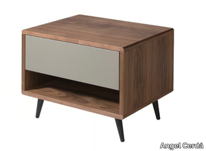 7129 - Wood veneer bedside table with drawers _ Angel Cerdá