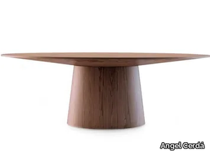 1013 - Oval wooden table _ Angel Cerdá