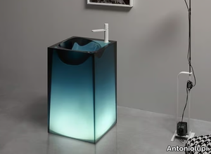 ASTRO - Freestanding Cristalmood® washbasin _ Antoniolupi