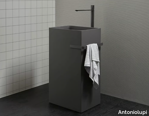 FUSTO - Freestanding rectangular Colormood washbasin _ Antoniolupi