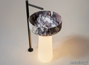 ALBUME LUX - Freestanding round Calacatta marble and Flumood washbasin _ Antoniolupi