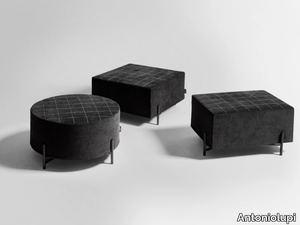 PAESAGGI SOSPESI - Upholstered fabric pouf with removable lining _ Antoniolupi