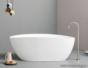 GIULIA - Freestanding oval composite material bathtub _ Arbi Arredobagno