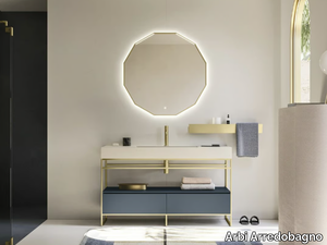 CODE 06 - Single console sink with mirror _ Arbi Arredobagno