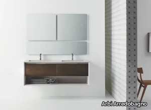 MATERIA VIP 04 - Wall-mounted vanity unit with drawers _ Arbi Arredobagno