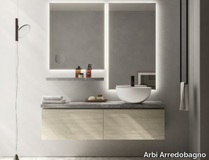 HO.ME PLUS 05 - Single wall-mounted vanity unit with drawers _ Arbi Arredobagno