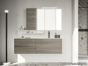 HO.ME PLUS 07 - Single wall-mounted vanity unit with drawers _ Arbi Arredobagno