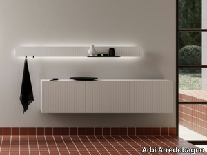 SKY TEXTURE 11 - Single suspended bathroom wall cabinet _ Arbi Arredobagno