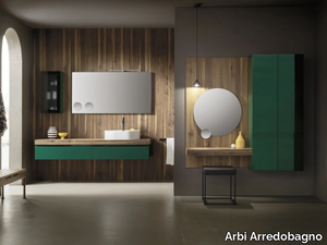 STREET 01 - Wall-mounted vanity unit with integrated washbasin _ Arbi Arredobagno