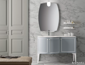 SETA 11 - Wooden vanity unit with mirror _ Archeda