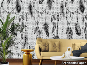 FEATHER PUZZLE - Washable nonwoven wallpaper _ Architects Paper