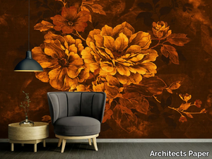 FLOWERS ARTWORK - Washable nonwoven wallpaper with floral pattern _ Architects Paper