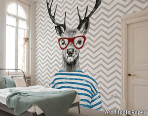 MODERN DEER - Washable nonwoven wallpaper _ Architects Paper